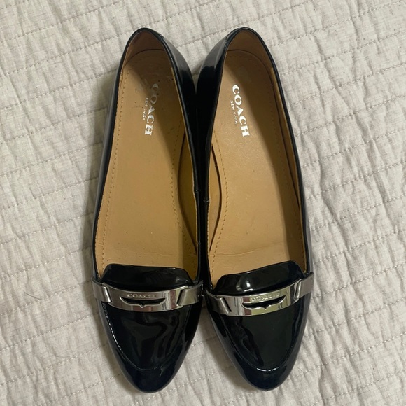 Coach Shoes - EUC Coach black patent leather loafer